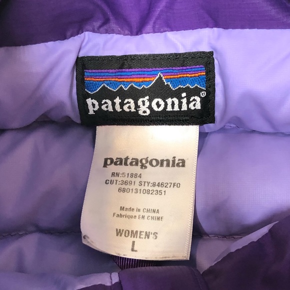 Patagonia Goose Down Quilted Puffer Vest Women L - Picture 3 of 8